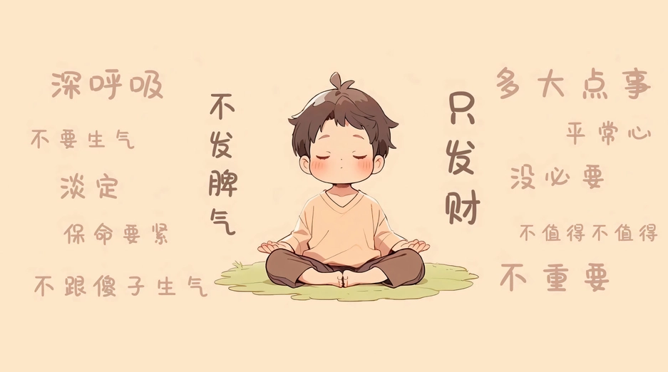 佛系 打工人专用 上班族 不发脾气只发财4K电脑壁纸 3840X2160 / 1.41 MB