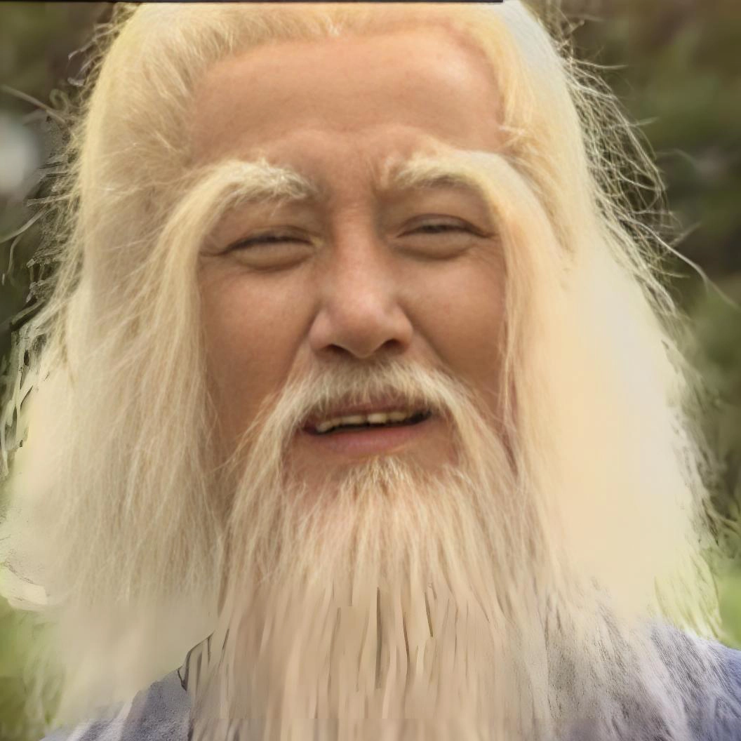 百岁老人的头像-梦楠分享