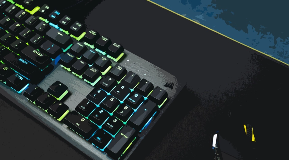 键盘 黑色壁纸 绘画 3840X2160 / 1.91MB