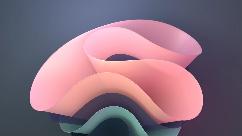 3d创意花瓣 粉色渐变5k电脑桌面壁纸15p 5120×2880  24.9 MB