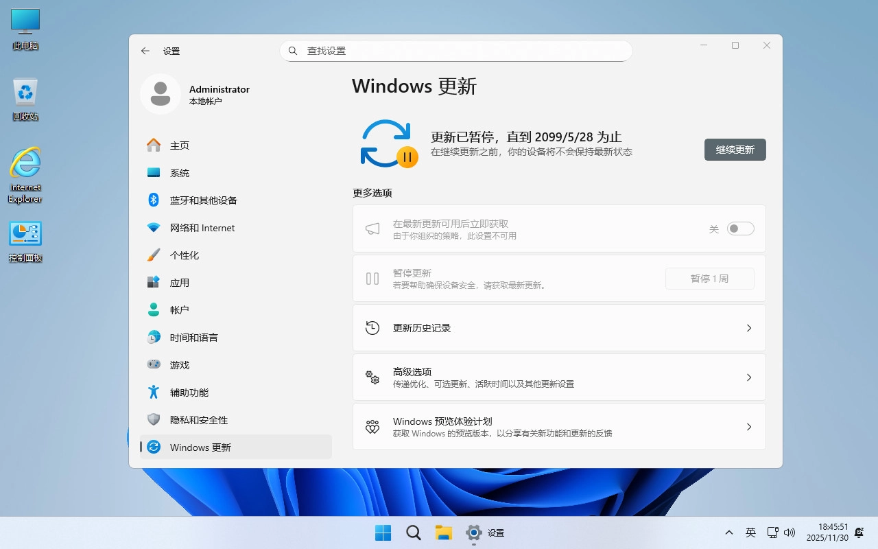 图片[12]-【不忘初心】Windows11 26H1（28000.1199）X64 纯净[深度精简版][1.62G](2025.11.30)-梦楠分享